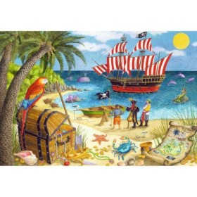 Puzzle pirati si sirene 2x24 piese